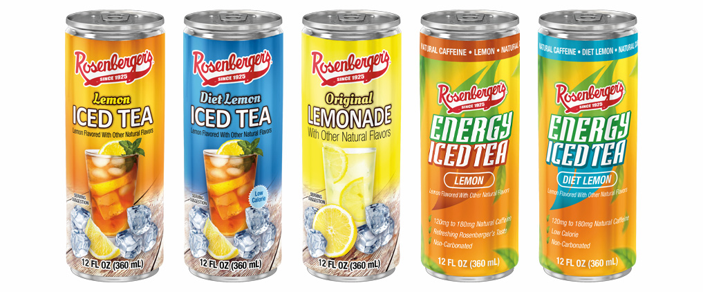 Launching in April 2025: Rosenberger’s New Cans of 12 oz Iced Teas, Lemonade, and Energy Iced Teas